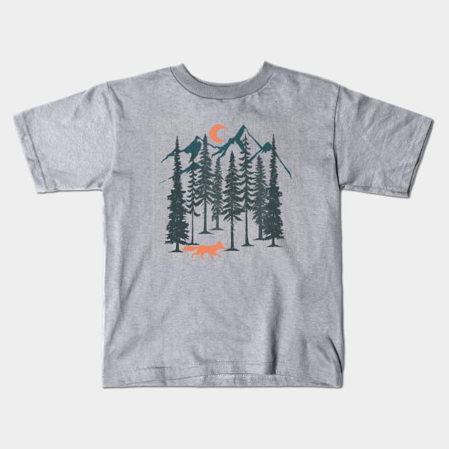 Woods (texture) Kids T-Shirt by Bongonation